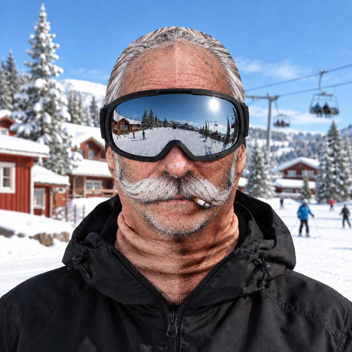 Skidmask Mustaschen i backen